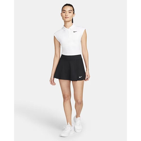 Nike Court Dri-FIT Victory Flouncy Skirt Black Size Medium - Picture 1 of 12